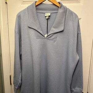 Ava & Viv buttery soft, cozy 1/4 zip sweatshirt